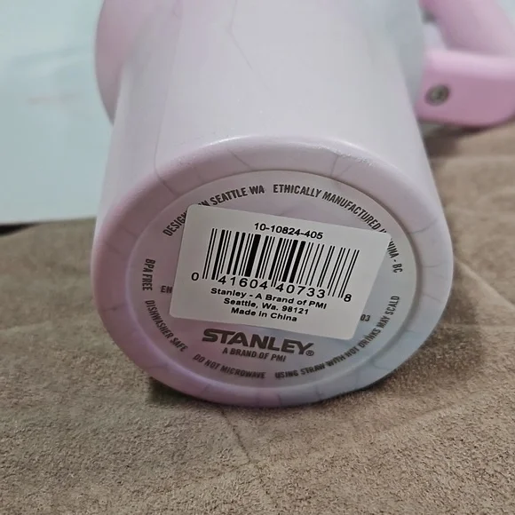 Stanley 40 oz Stainless Steel H2.0 flows tates Quencher Tumbler Watercolor Tulle - Picture 4 of 9